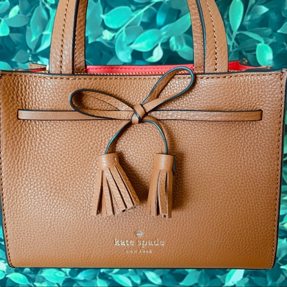 Kate Spade Hayes Street Mini Satchel Warm Ginger - Picture 2 of 6